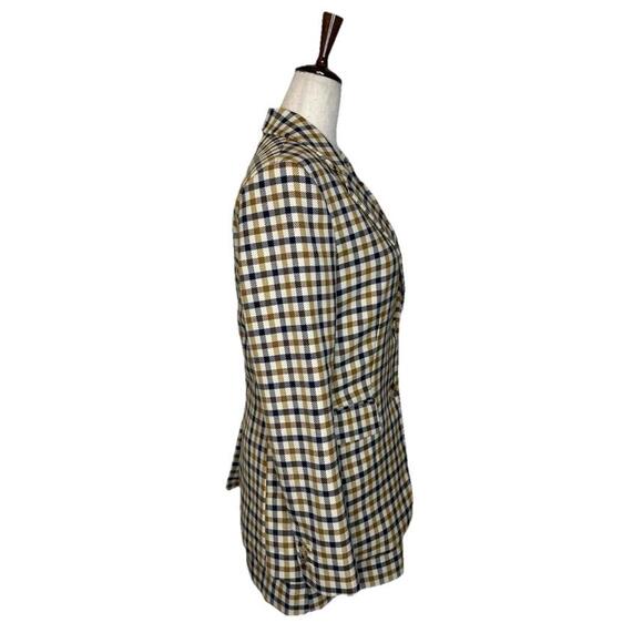 H&M Blazer Skirt Set Womens 2/4 Plaid Checked Button Career Office 90s Clueless - Picture 5 of 14